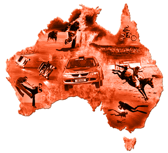 Stunt Book Australia Map